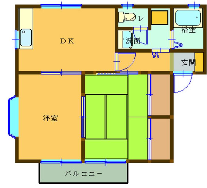 静岡県浜松市中央区雄踏町山崎(アパート)の賃貸物件の間取り