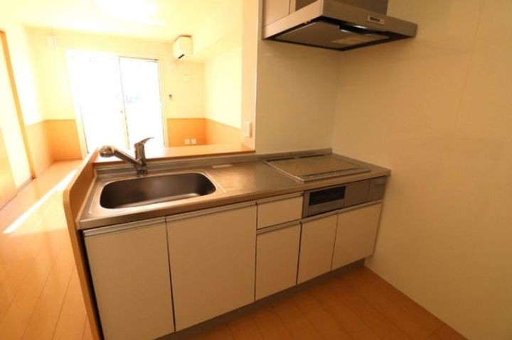 福島県福島市八木田字神明(アパート)の賃貸物件のキッチン