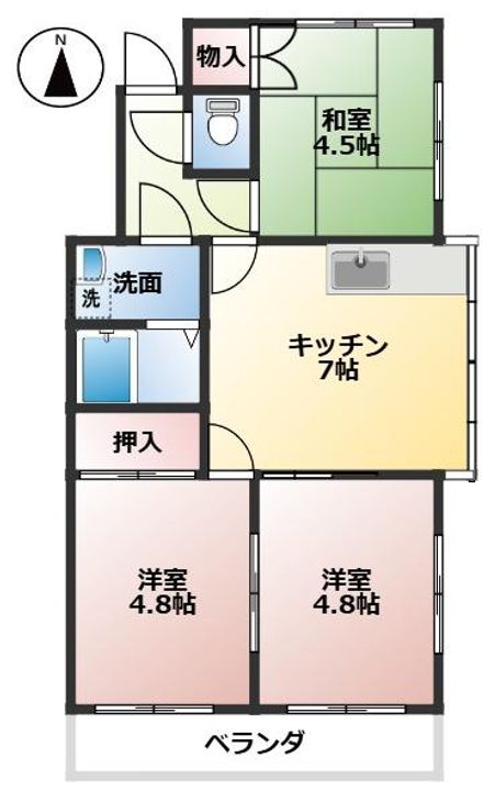 藤の宮桜井マンション東館の間取り