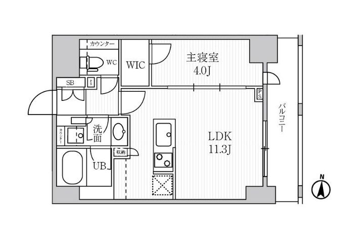 東京都墨田区菊川2(マンション)の賃貸物件の間取り