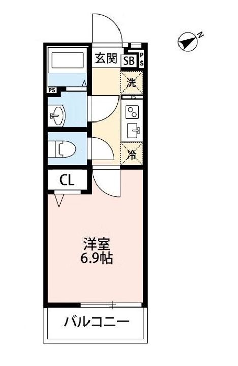 東京都練馬区羽沢2(マンション)の賃貸物件の間取り