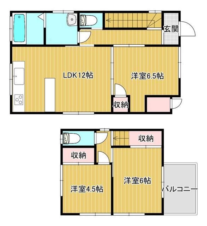 神奈川県横須賀市根岸町5(一戸建)の賃貸物件の間取り