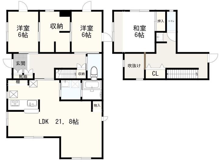 静岡県静岡市駿河区馬渕4(一戸建)の賃貸物件の間取り