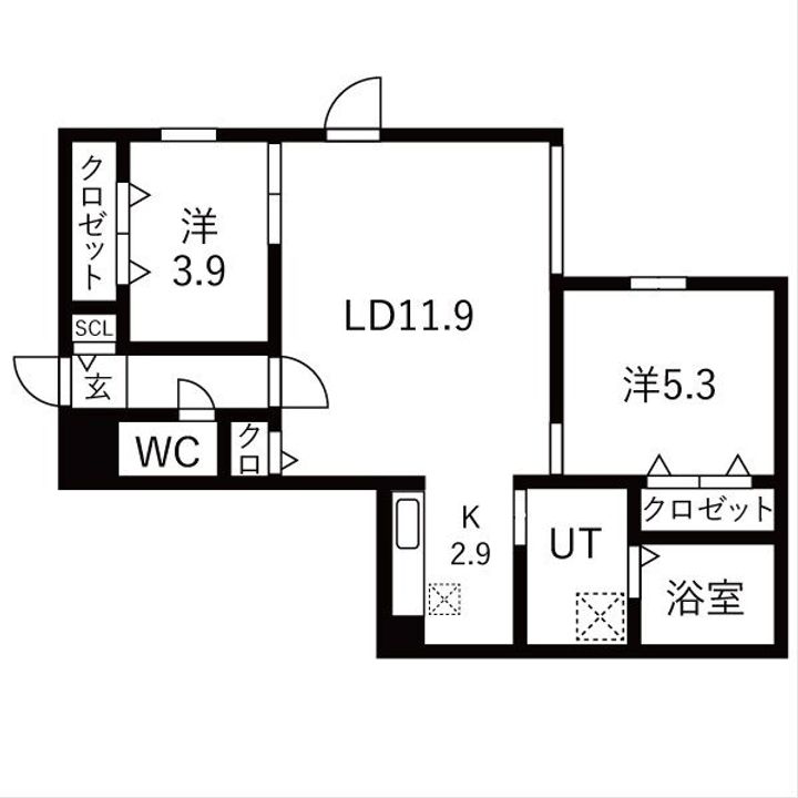 YORI N22の間取り
