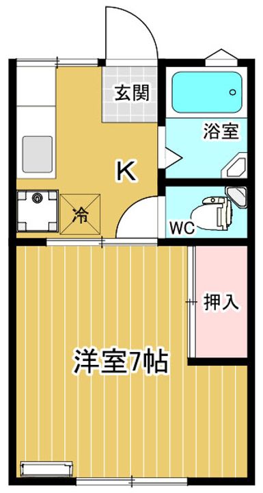ハイツ栗山の間取り