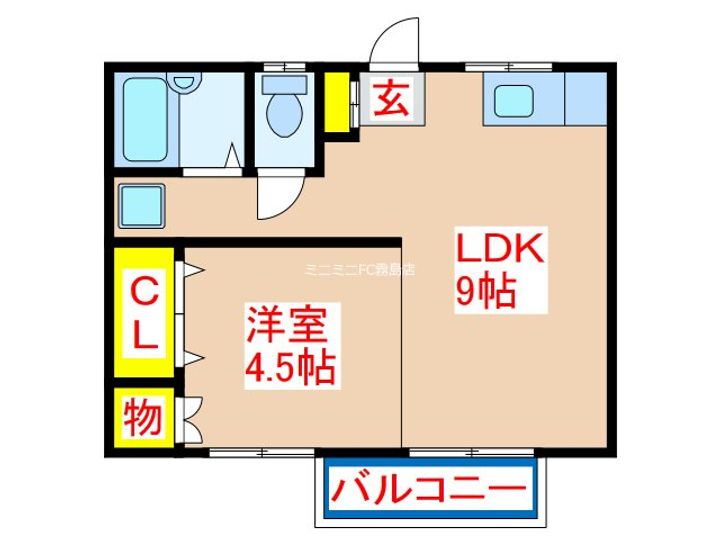 サウスヴリーズ国分の間取り