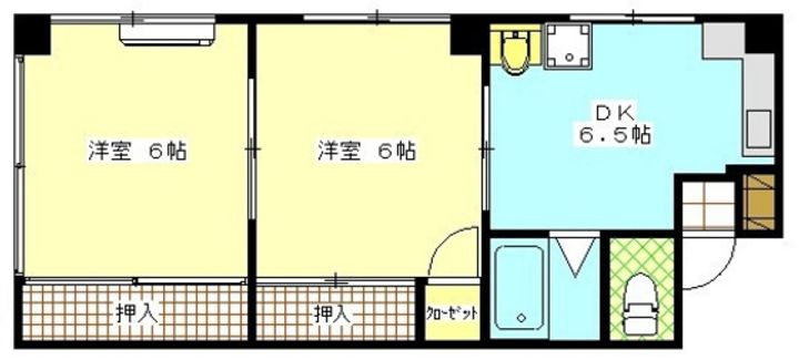 国際コーポの間取り