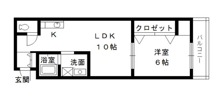 大阪府堺市堺区戎之町東3(マンション)の賃貸物件の間取り