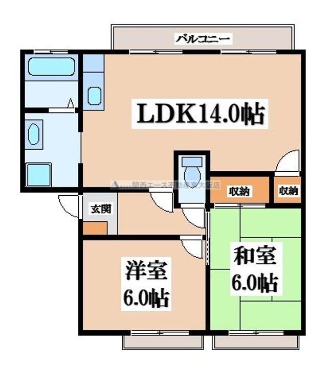 メゾンウィステB棟の間取り