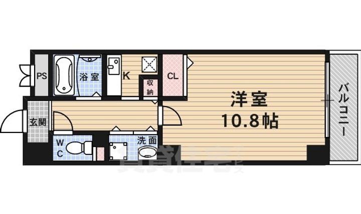 京都府京都市下京区本覚寺前町(マンション)の賃貸物件の間取り