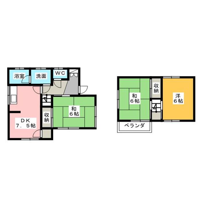埼玉県川越市霞ケ関北2(一戸建)の賃貸物件の間取り