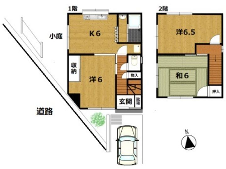 広島県広島市安佐南区伴東2(一戸建)の賃貸物件の間取り