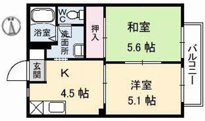 ハイツドマーニの間取り