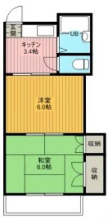 第3小杉コーポの間取り