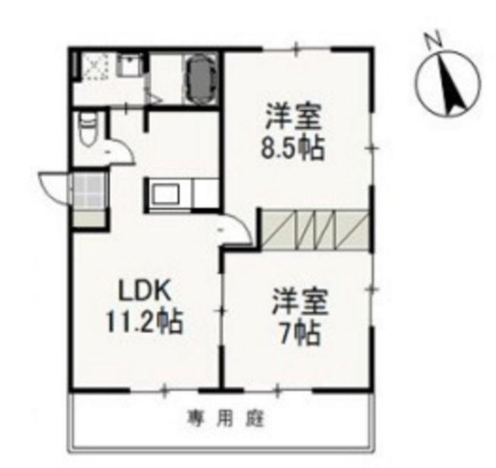 ティエラ Aの間取り