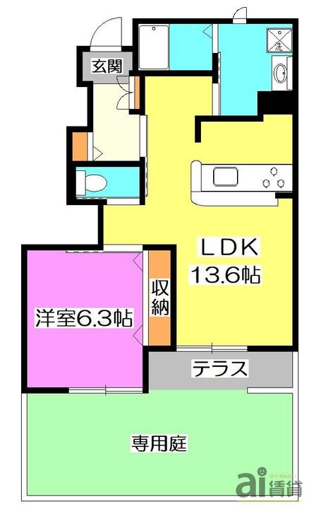 埼玉県入間郡三芳町大字藤久保(アパート)の賃貸物件の間取り