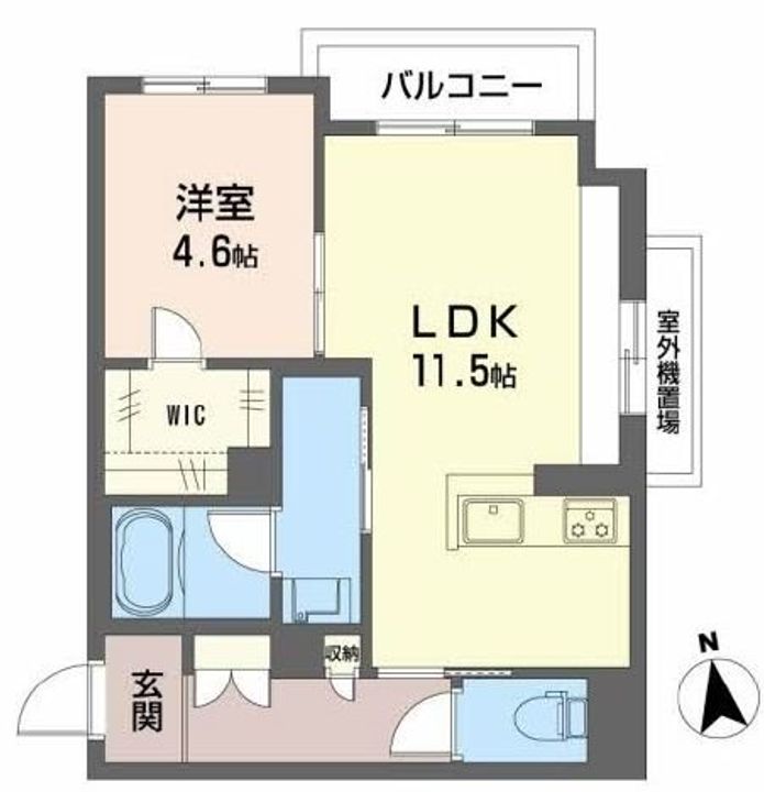 大阪府豊中市螢池中町1(マンション)の賃貸物件の間取り