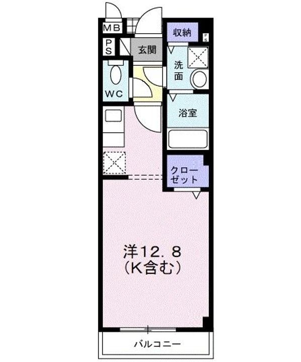 愛知県一宮市赤見2(アパート)の賃貸物件の間取り