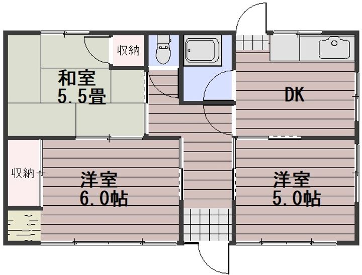 岡山県岡山市南区福富中2(一戸建)の賃貸物件の間取り