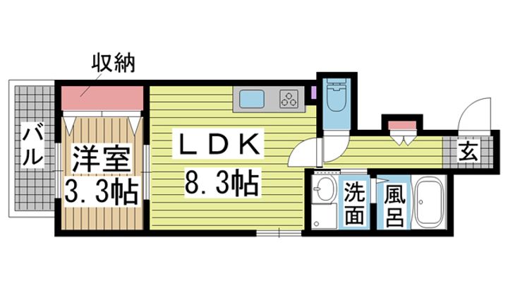 リミナ元町山手の間取り