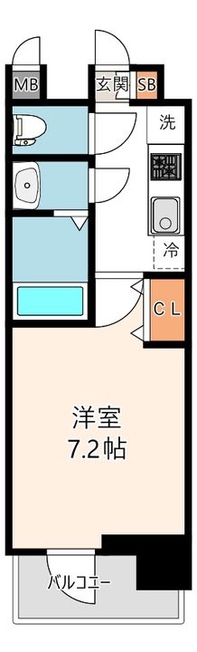 プレサンス天王寺ノースヴィアーレの間取り