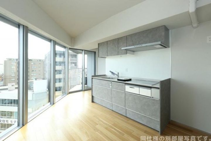 京都府京都市下京区西七条北衣田町の賃貸マンションの居間