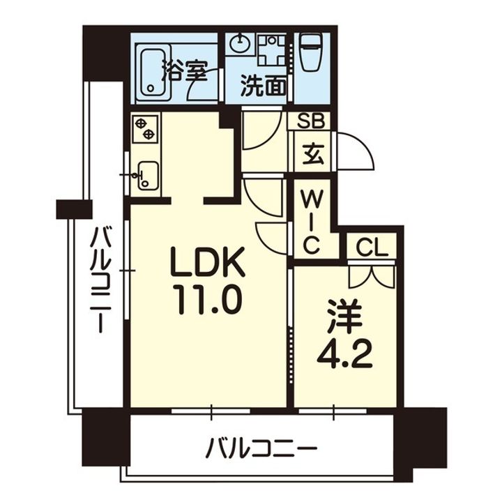 RJRプレシア熊本駅前の間取り