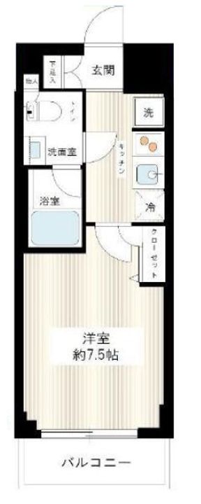 東京都江東区三好4(マンション)の賃貸物件の間取り