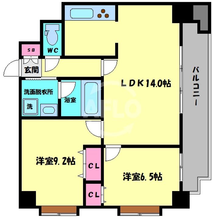クラウディア野江の間取り