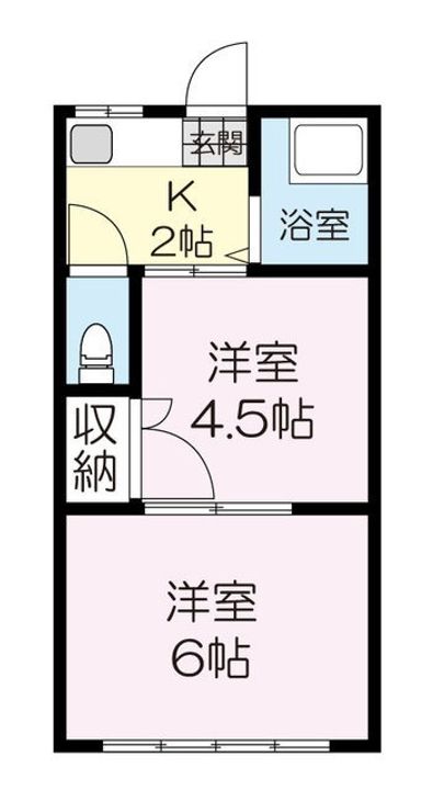 芳賀アパートの間取り