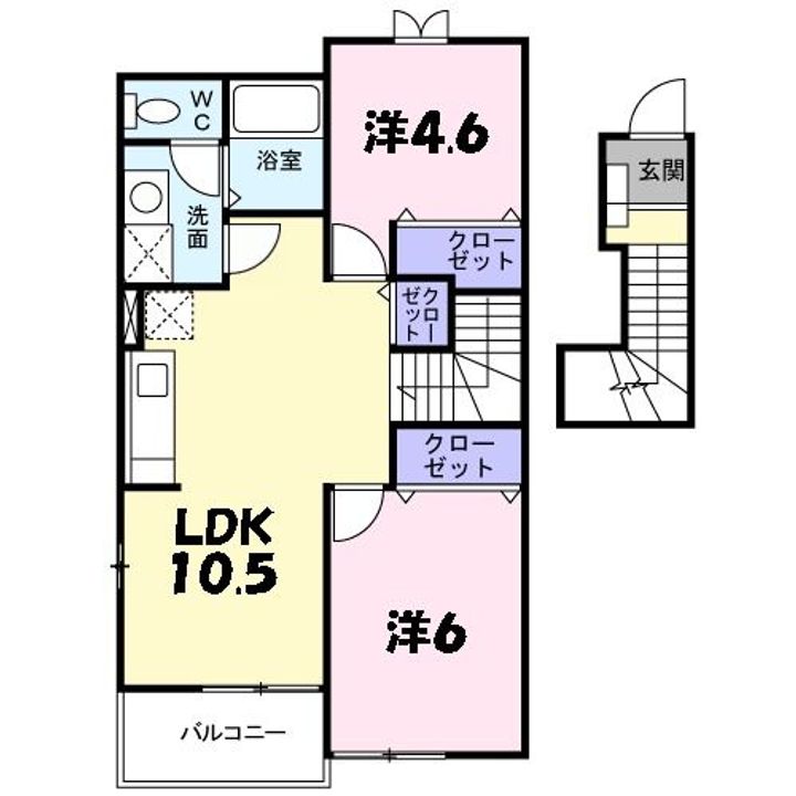 兵庫県丹波市柏原町田路(アパート)の賃貸物件の間取り