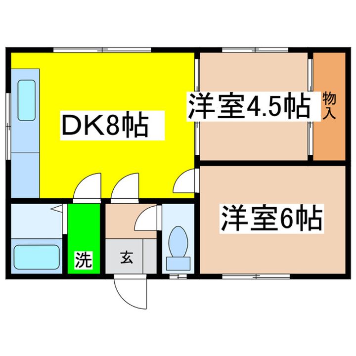 カトレアハイツの間取り