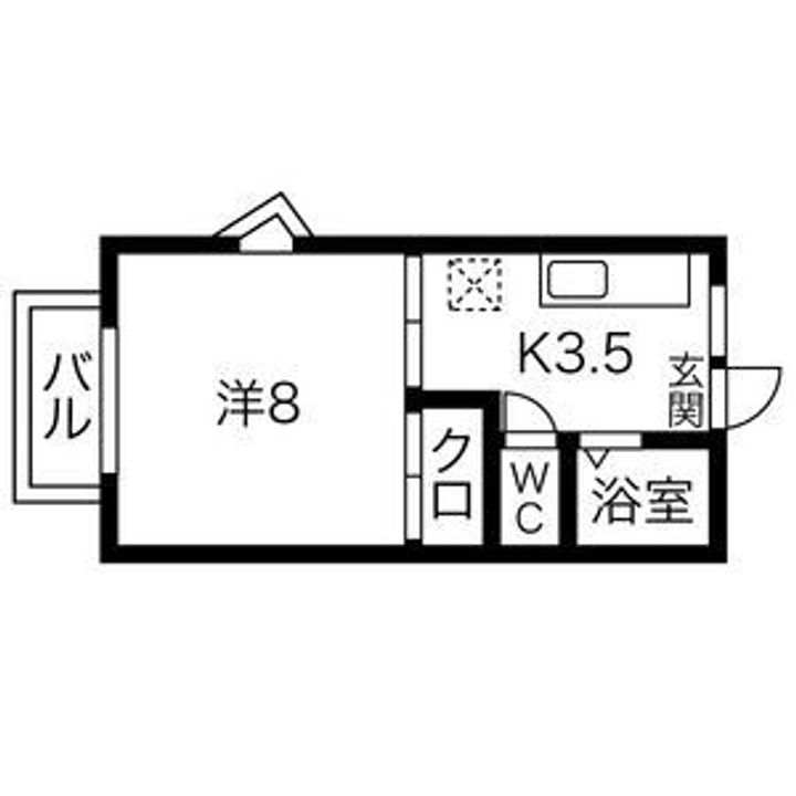 栃木県さくら市卯の里1(アパート)の賃貸物件の間取り