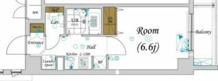 東京都大田区仲六郷1(マンション)の賃貸物件の間取り
