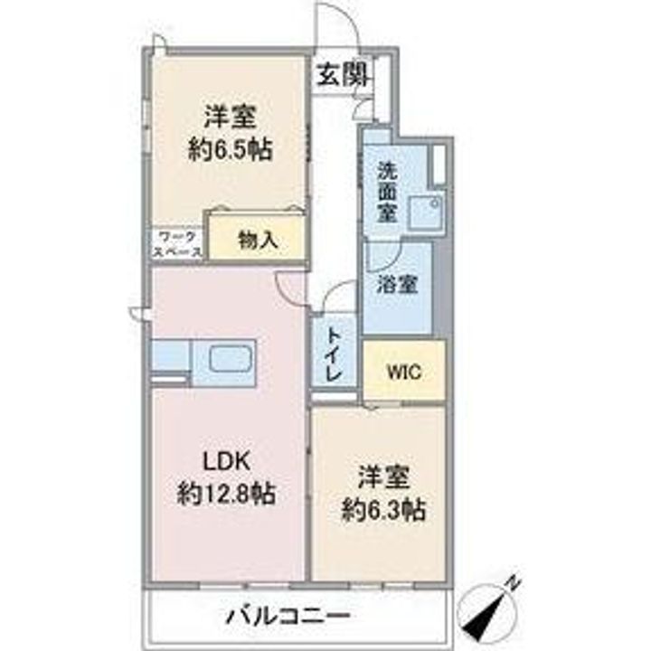 愛知県名古屋市千種区新西1(マンション)の賃貸物件の間取り