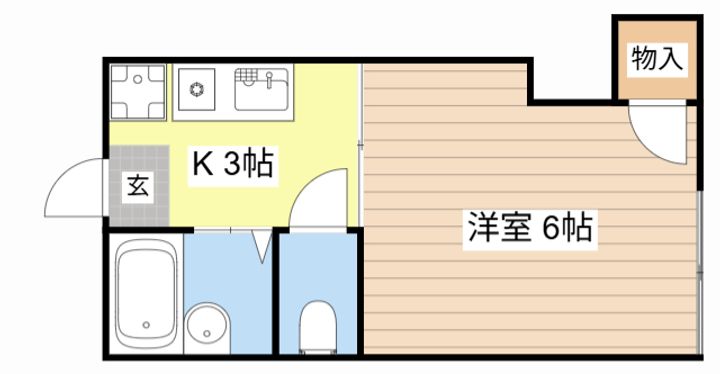 トゥジュール・Hの間取り