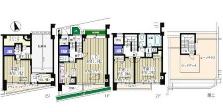 東京都世田谷区等々力4(一戸建)の賃貸物件の間取り