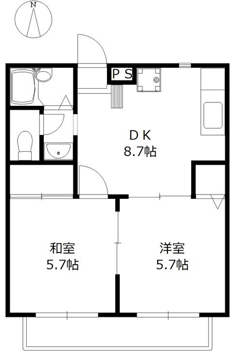 ハイツカメリアの間取り
