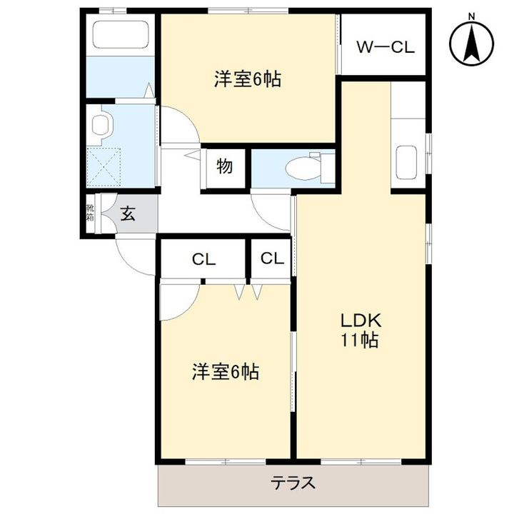 パークヒルBの間取り