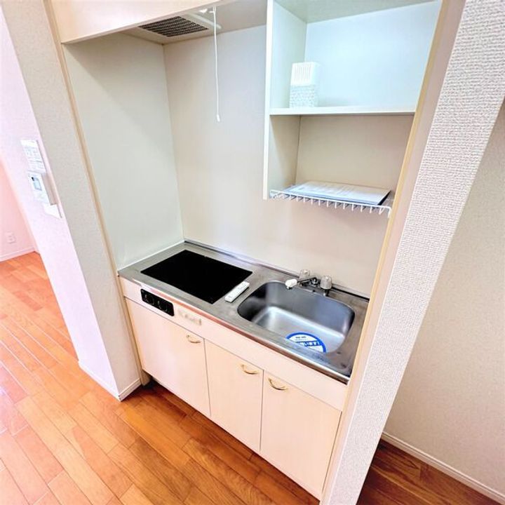 愛知県岡崎市六名東町(マンション)の賃貸物件のキッチン