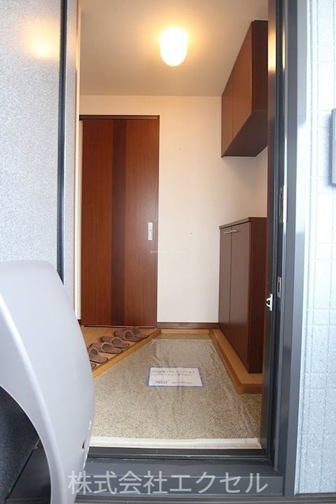 東京都日野市東豊田1(アパート)の賃貸物件の玄関