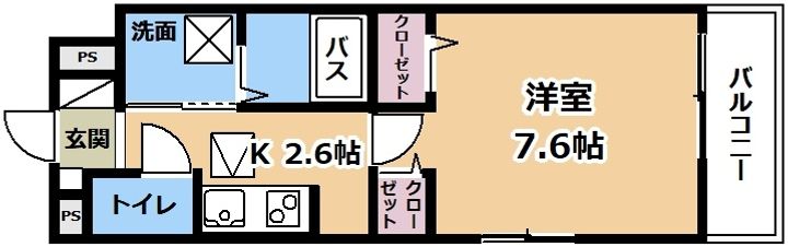 滋賀県大津市大萱5(アパート)の賃貸物件の間取り