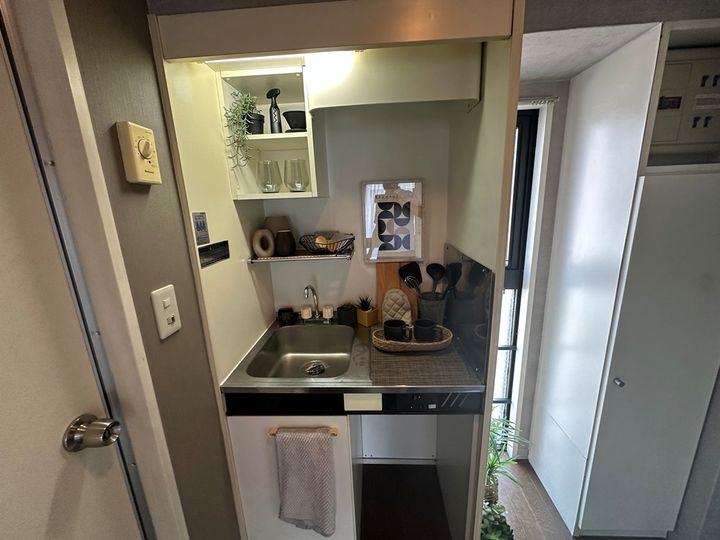 大阪府寝屋川市木屋元町(マンション)の賃貸物件のキッチン