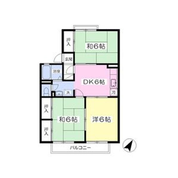 バルトヒルズA棟の間取り