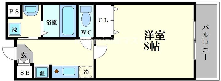 ジェイ・プライド難波南の間取り