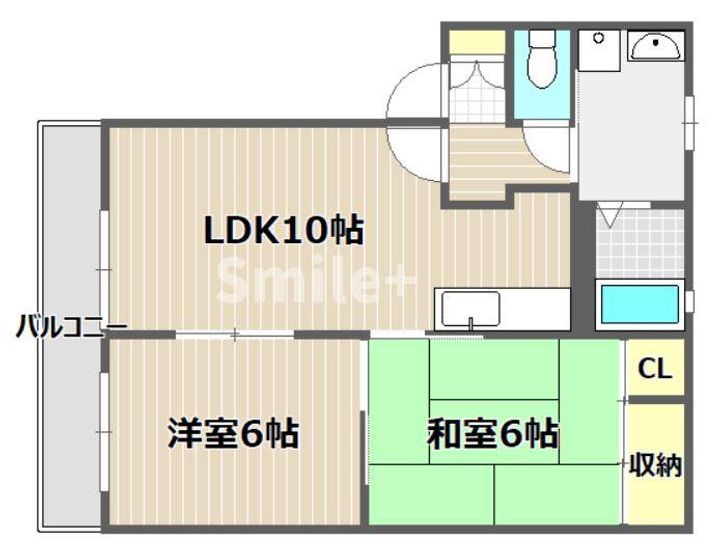 ミニヨンハイツ西長瀬の間取り
