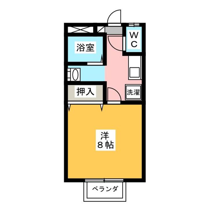 窪田コーポ Aの間取り