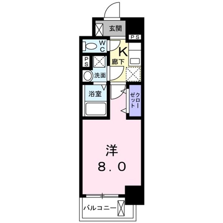 愛知県名古屋市天白区野並3(マンション)の賃貸物件の間取り