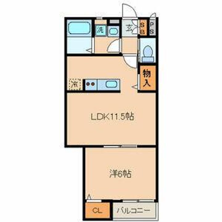東京都大田区大森南2(アパート)の賃貸物件の間取り