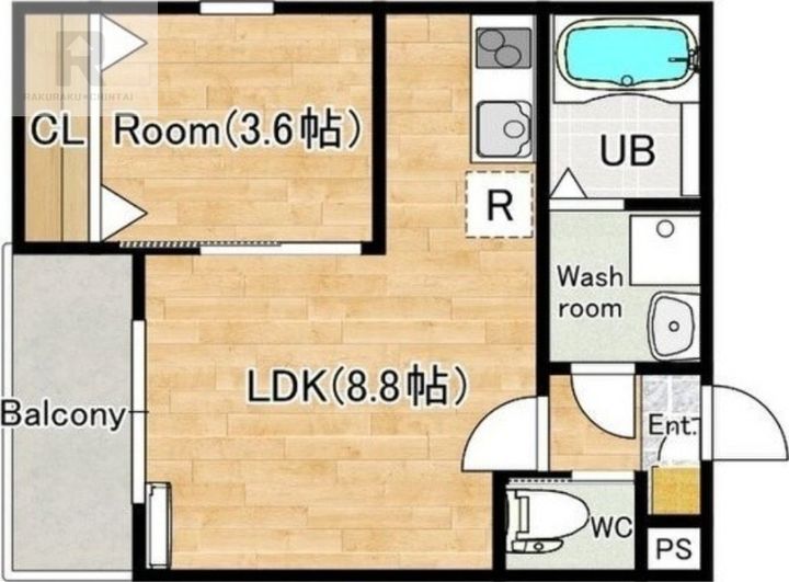 大阪府枚方市走谷2(アパート)の賃貸物件の間取り